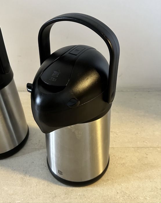 Termos cu pompă 1.9 litri inox păstrează cald sau rece