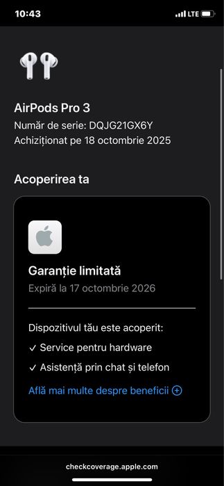 Casti AirPods pro 3 (Noi,Sigilate)