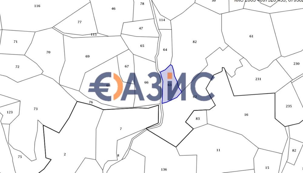 Парцел Земеделска земя, Созопол, България, 1653 кв. м,