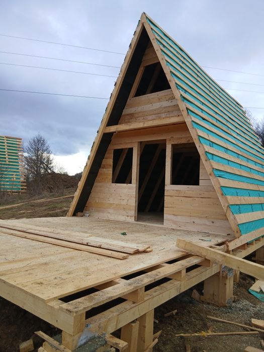 Cabane tip A frame