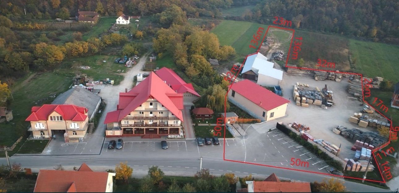 Vând afacere la cheie cu spații  comerciale și  terenuri