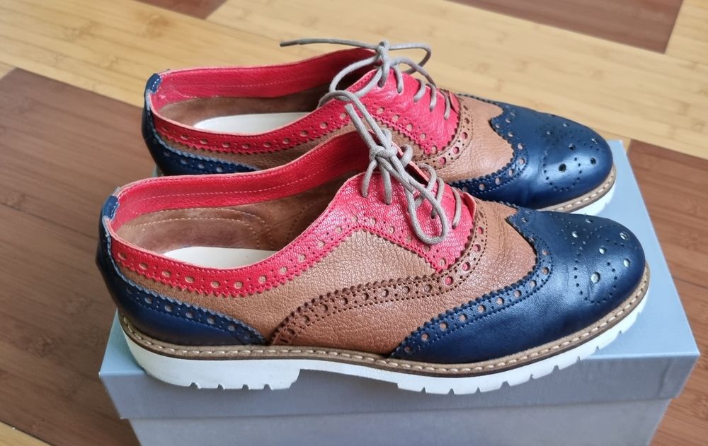 Pantofi Oxford 38, piele