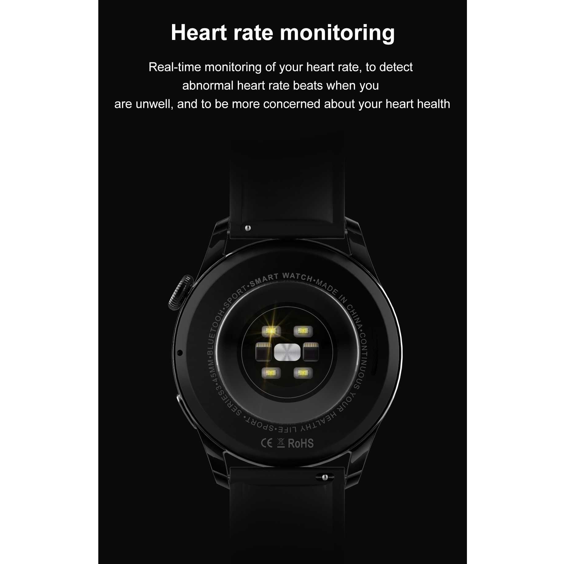 Смарт часовник STELS DT3, Водоустойчив, GPS, EKG, PPG, NFC, 1.36 инча