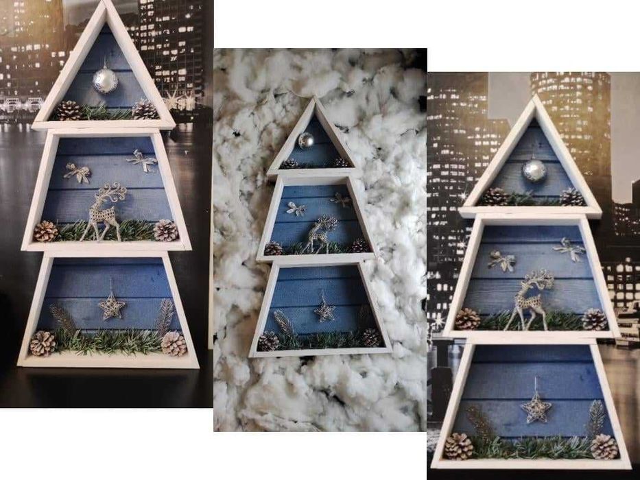 Модерна Нестандартна Коледна Украса
Дървенa Коледнa Елхa