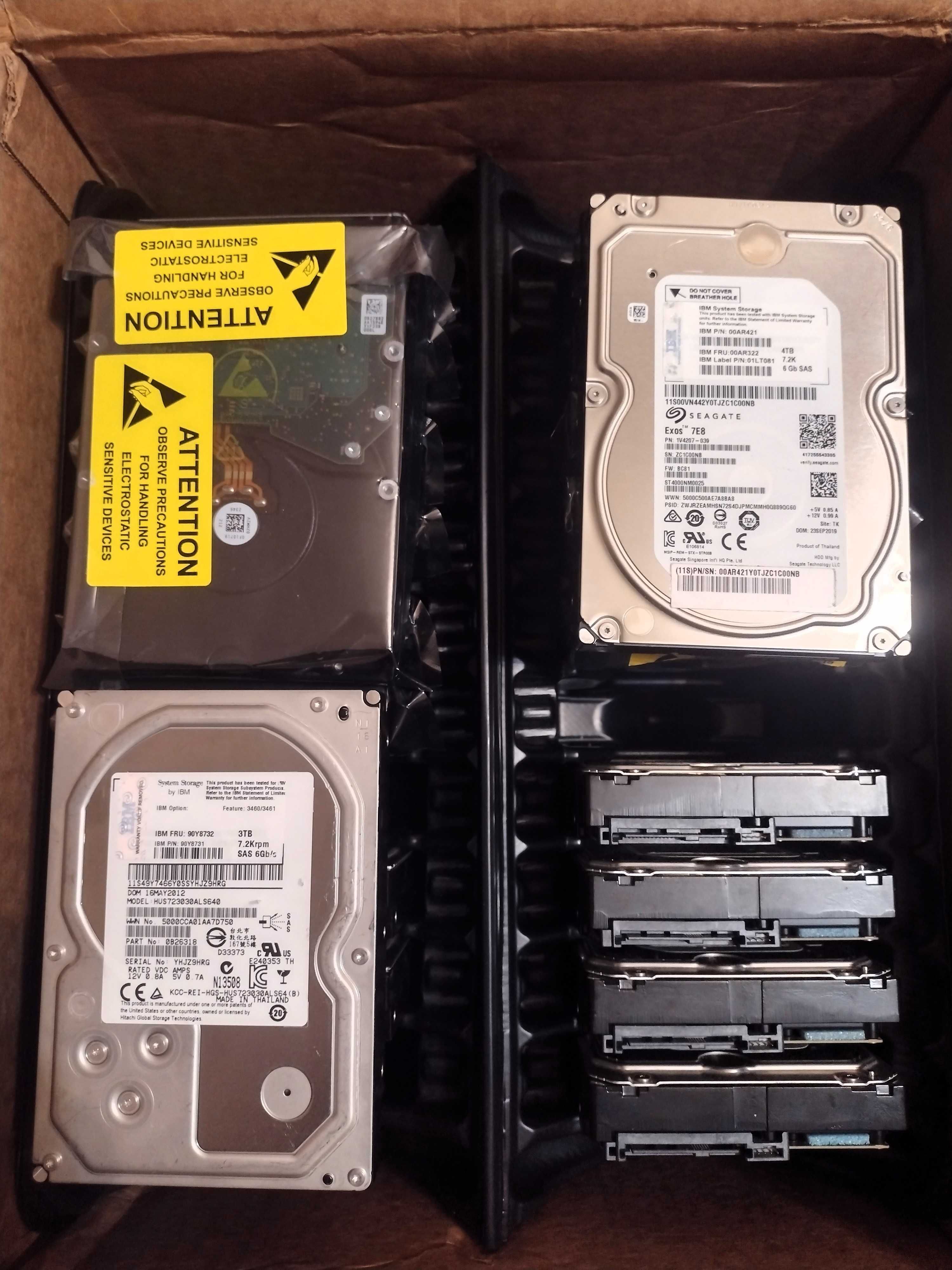 70 TB SAS дискове  10 x 3TB и 10 x 4TB 6Gb/s