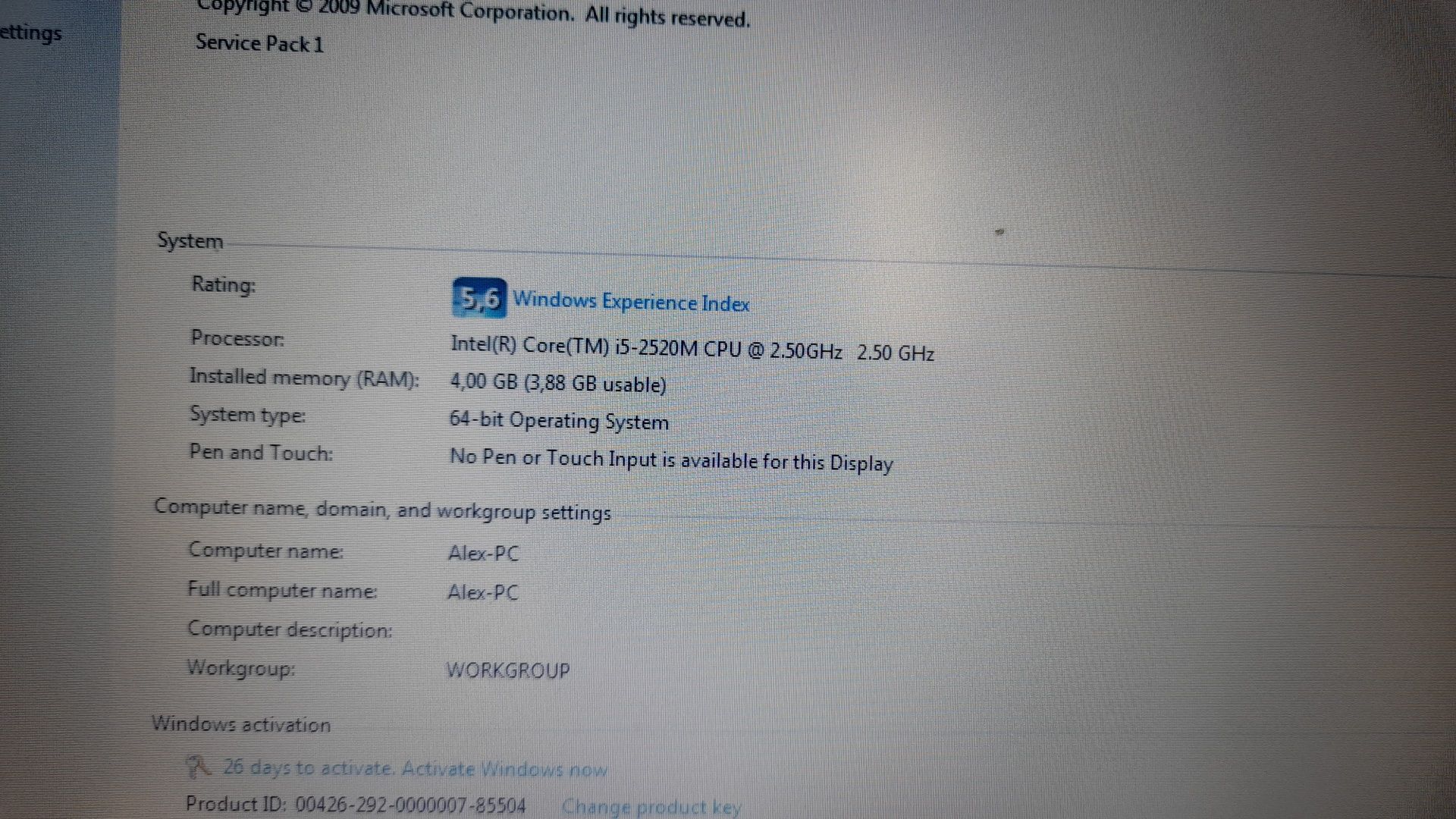 Vând Leptop Dell Latitude cu procesor i5  și 4 GB ram