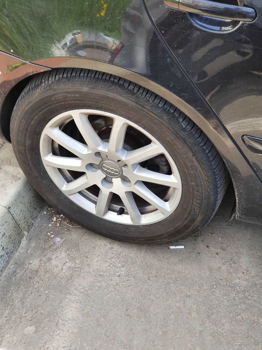 jante audi  5x112 7Jx16 et39  cauciucuri vara 205 60 R16 225 55 R16