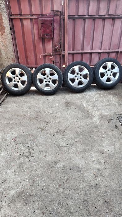 Se vand 4 Jante aliaj+4 Anvelope cu dimensiunile 205-55-R16. 5-110 dis