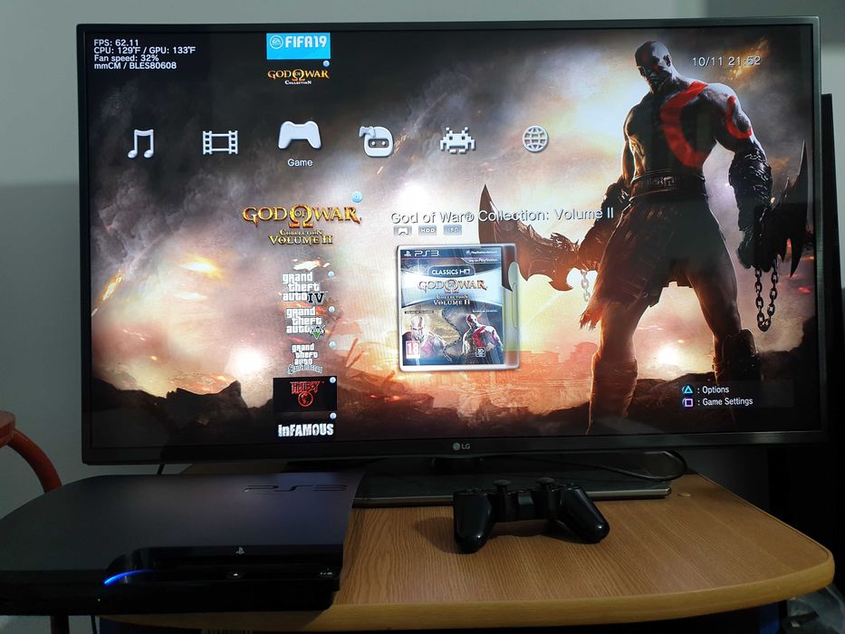 PS3 modat CFW 500 GB + 60 jocuri (GTA V, Red Dead, NFS, Silent Hill)