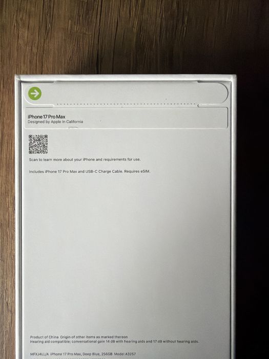 Iphone 17 Pro Max, 256gb, Deep Blue, Sigilat