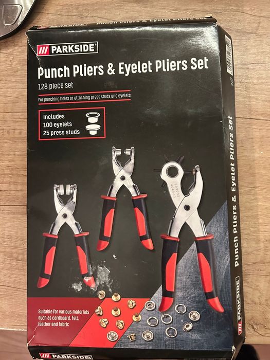 Set 3 clesti, Parkside, gaurit si capsat, capse incluse