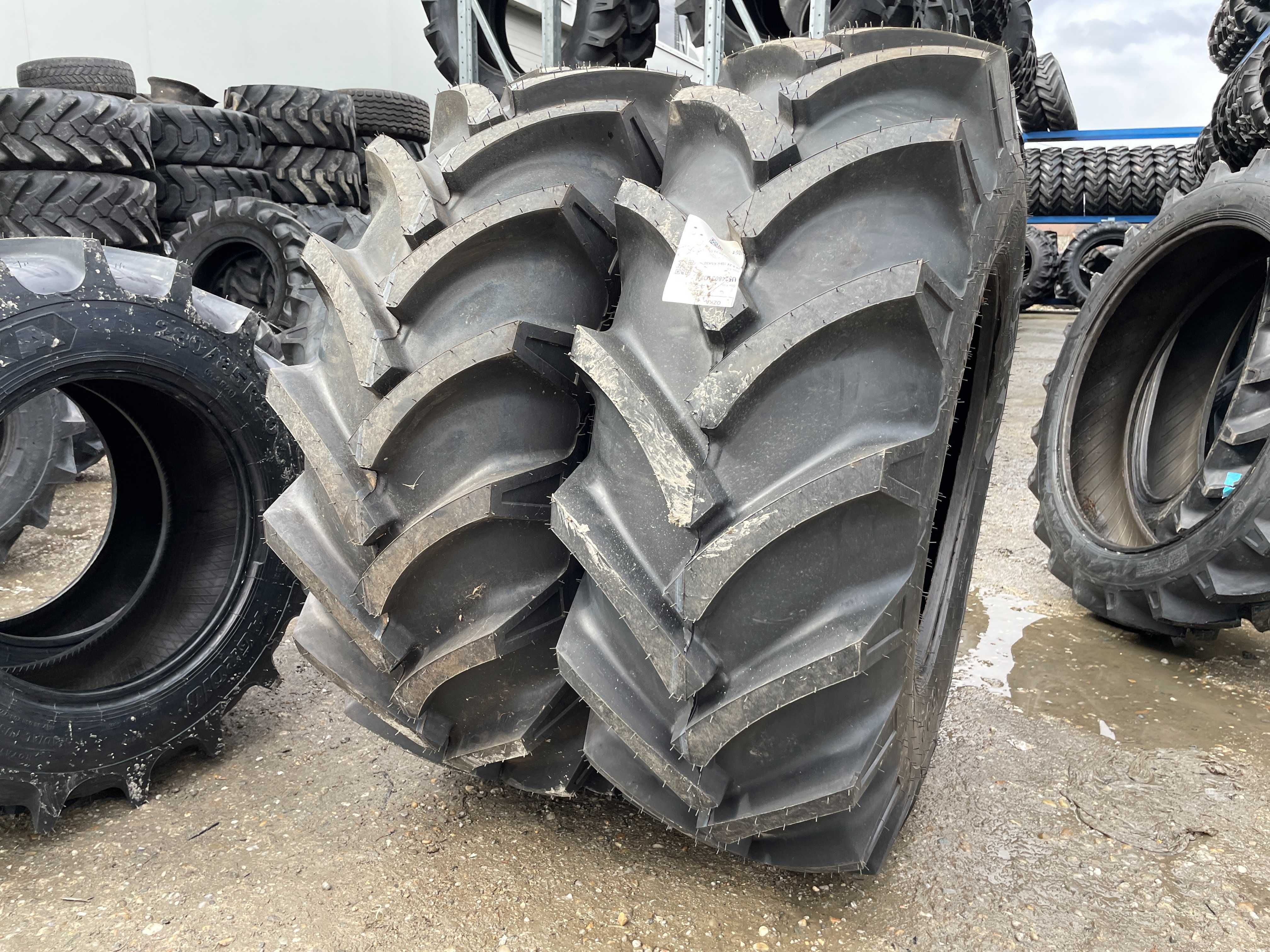 16.9-24 anvelope noi cu 10 pliuri pentru tractor fata marca OZKA