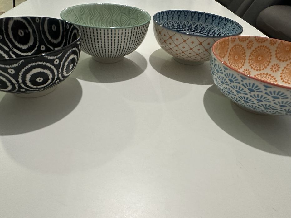 Пиалы с узорами 4 штуки