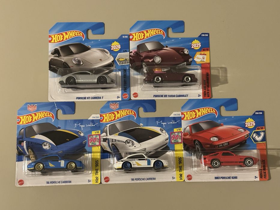 Machete/masinute Hot Wheels Porsche 5 bucati