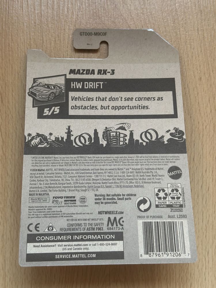 Hot Wheels Mazda RX-3 Mad Mike STH (Super Treasure Hunt)