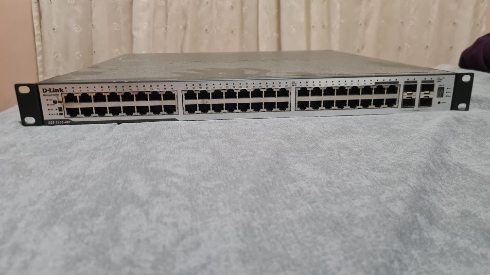 Продавам POE Switch DGS-3100-48P Managed 48-Port Gigabit