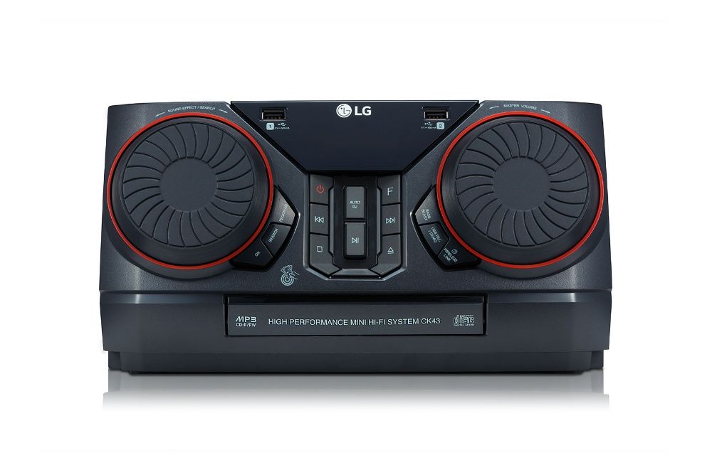 Minisistem audio LG XBOOM CK43, 300W, Bluetooth, USB, CD, Radio FM