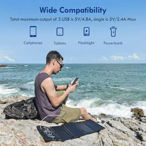 Panou solar portabil Bigblue 28w - camping/drumetii/pescuit waterproof