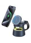 Incarcator / Suport Birou 3 in 1 Led Telefon Casti Ceas Appple Watch