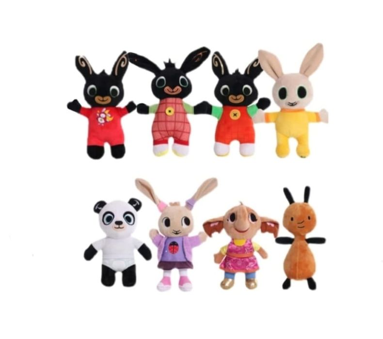 Set 8 jucarii de plus , tip - Bing cu prietenii, Multicolor