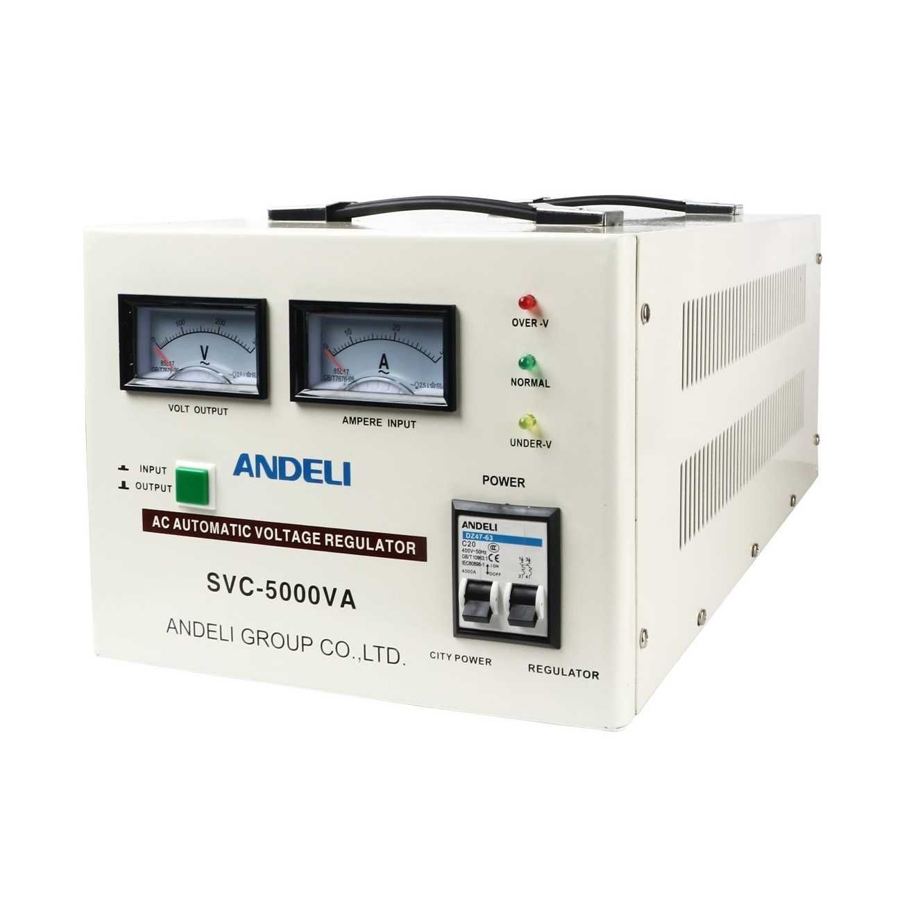 Стабилизатор напряжения латерный ANDELI SVC-5000VA 110-250V