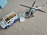 Playmobil masina blindata si elicopter de ploitie