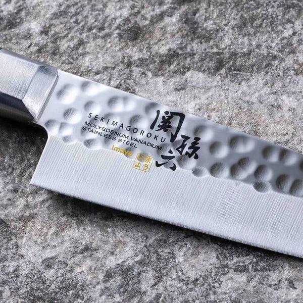 Cutit de bucatarie japonez Santoku hammered 180mm