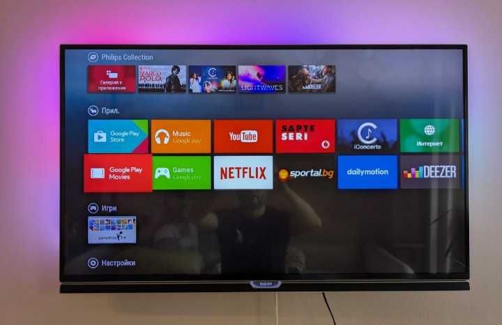 Телевизор 43 '' PHILIPS 4K UHD Smart Ambilight