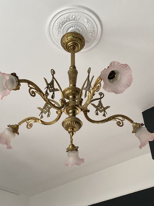 Candelabru bronz masiv
