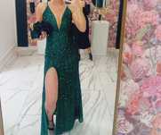 Rochie lunga cu paiete