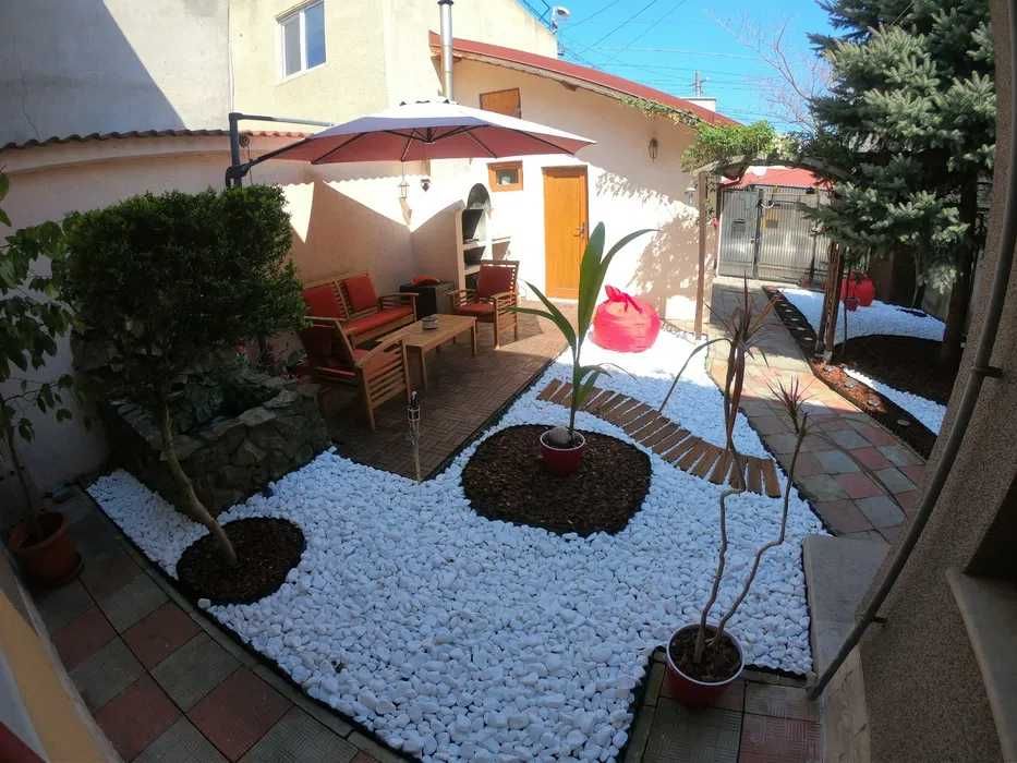 pietricele Decorative Gradina Piatra rotunjita marmura alba pur