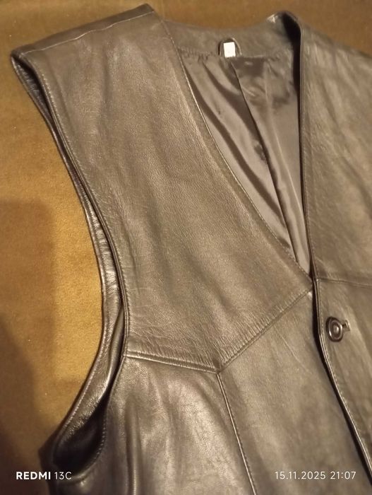 Елек от естествена кожа размер 50