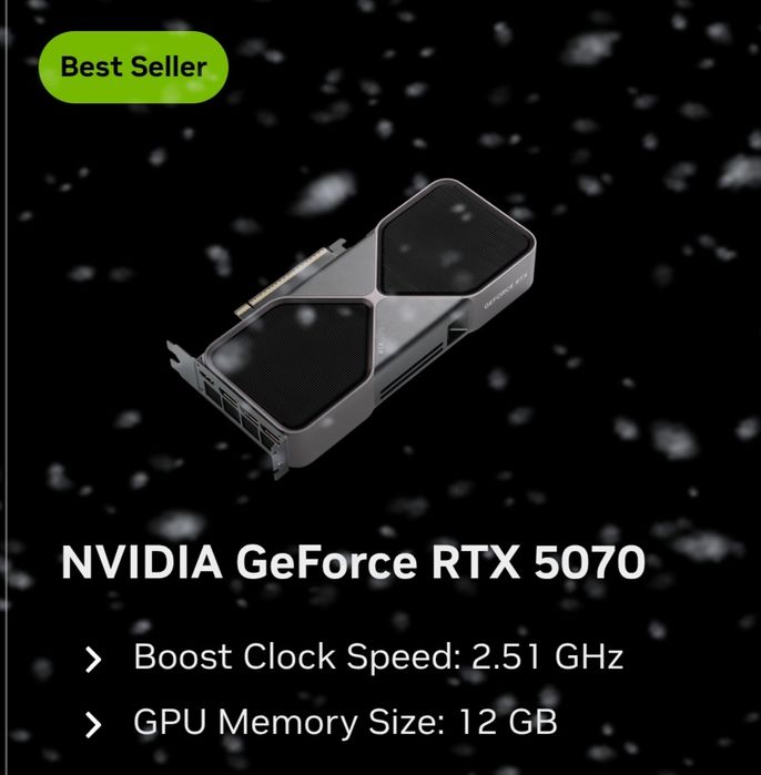 Видеокарта Nvidia RTX 5070 Founders edition Новая
