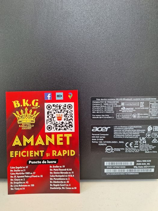 Unitate PC Acer Amanet BKG