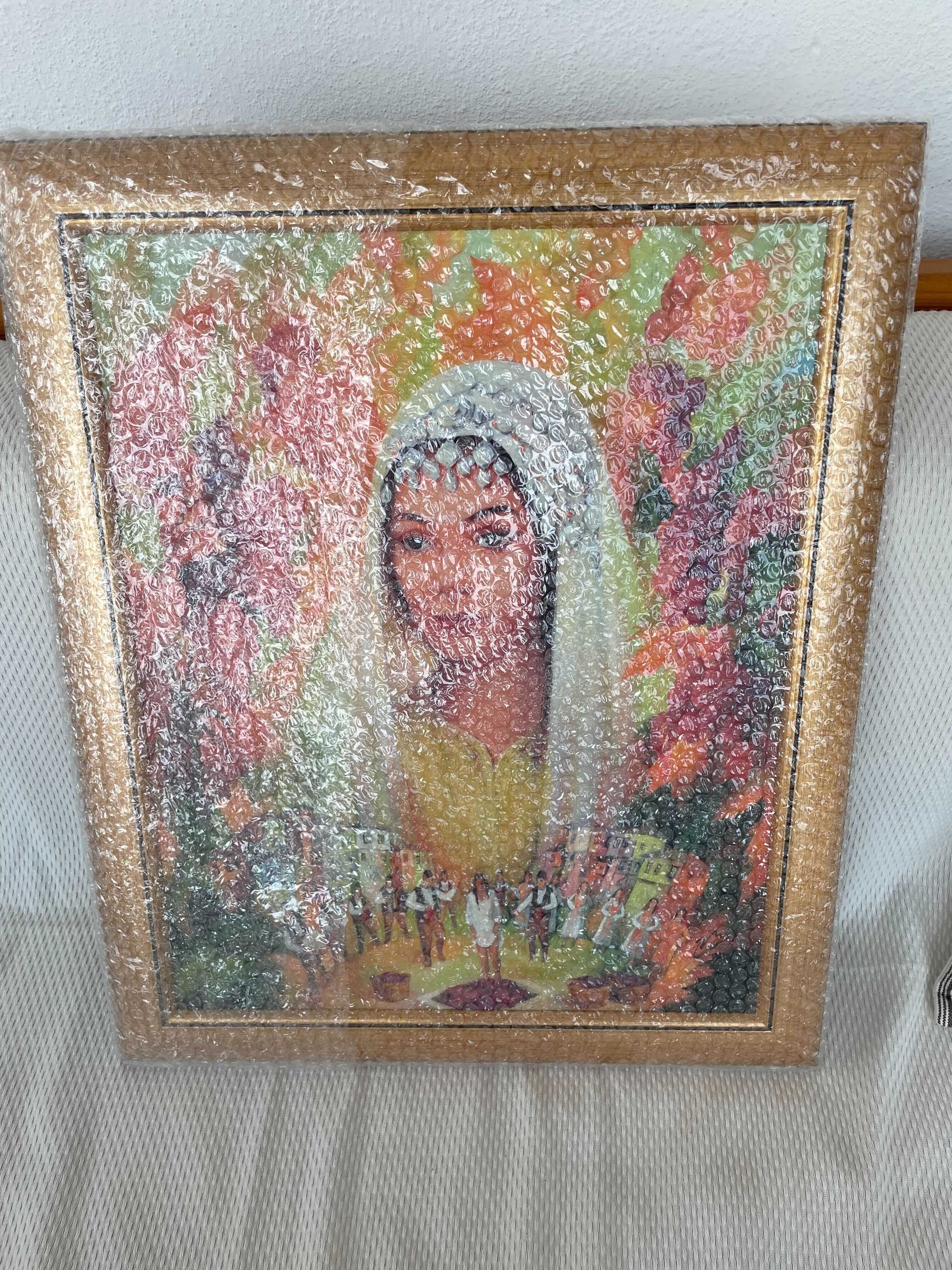 Рамкирана картина "Пътят към сърцето" на Виржиния Стоянова (50х40 см)