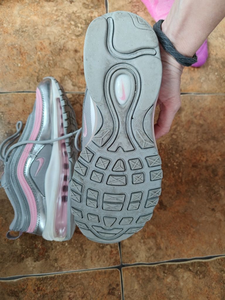 Nike air max 97 gs дамски маратонки розово сребристи