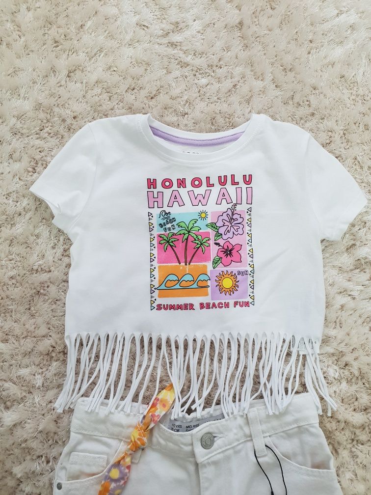 Set fete Primark (pantaloni blugi si tricou)