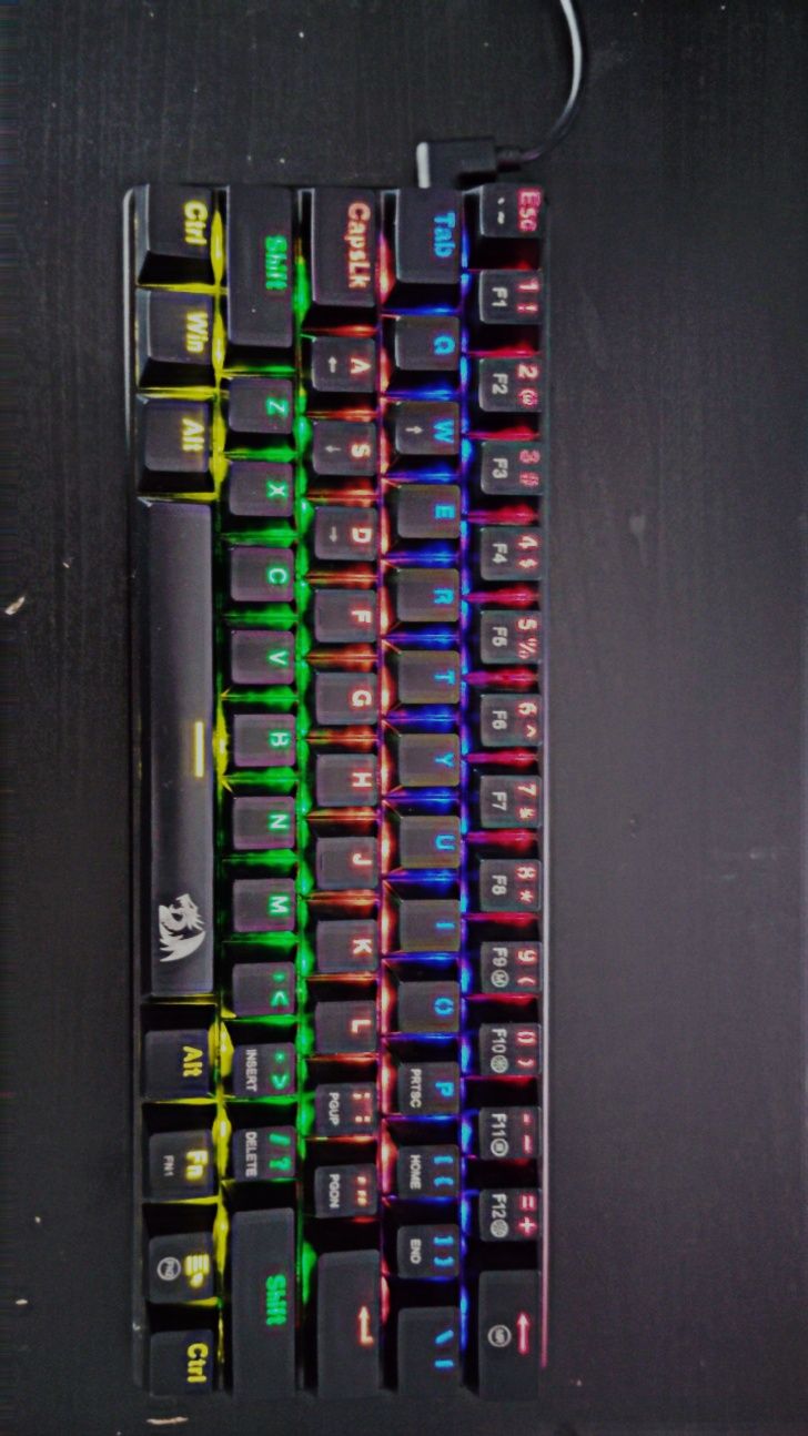 60% Геймърска Клавиатура Redragon JAX K613-KB Blue Switchs