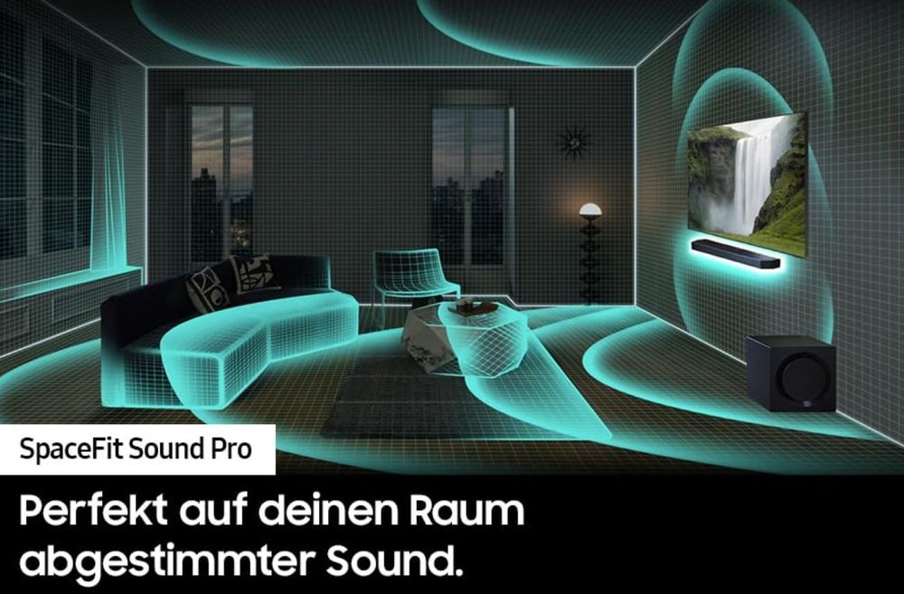 Samsung HW-Q995GD 11.1.4 Channel Q Soundbar for TVs, 4.0.2 Channel Rea