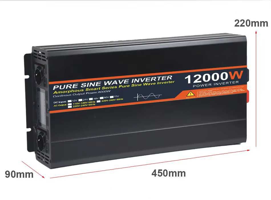 Invertoare Easun/Powland sinus pur 12v 24V 2500/5000W-6000/12000W