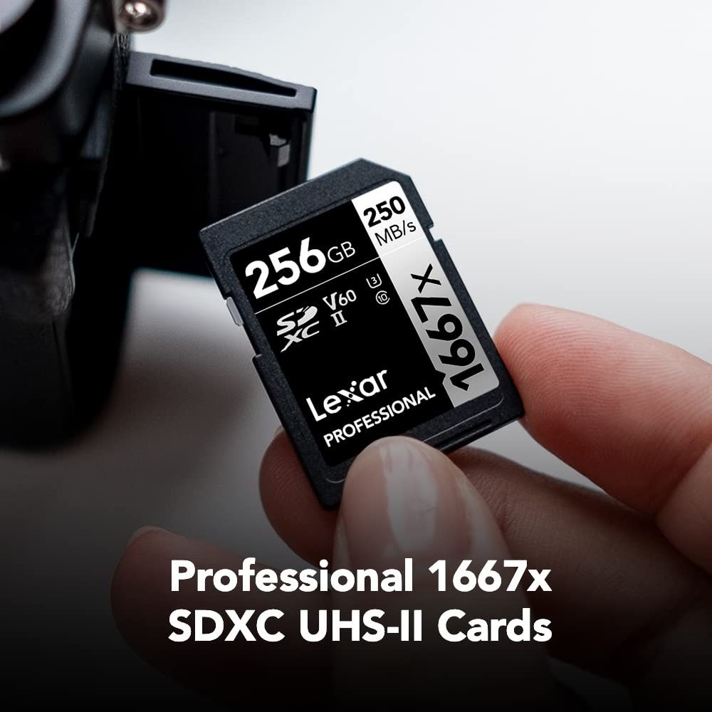 Карта память Lexar Sd card 128 Gb 250 mb/s V60 Professional 1667x