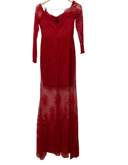 Rochie lungă roșie, mărimea M - nouă cu etichetă, fără defecte