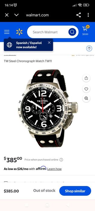 Ceas TW Steel cronograf