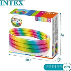 Многоцветен надуваем детски басейн Intex - Идеален за забавления в гра