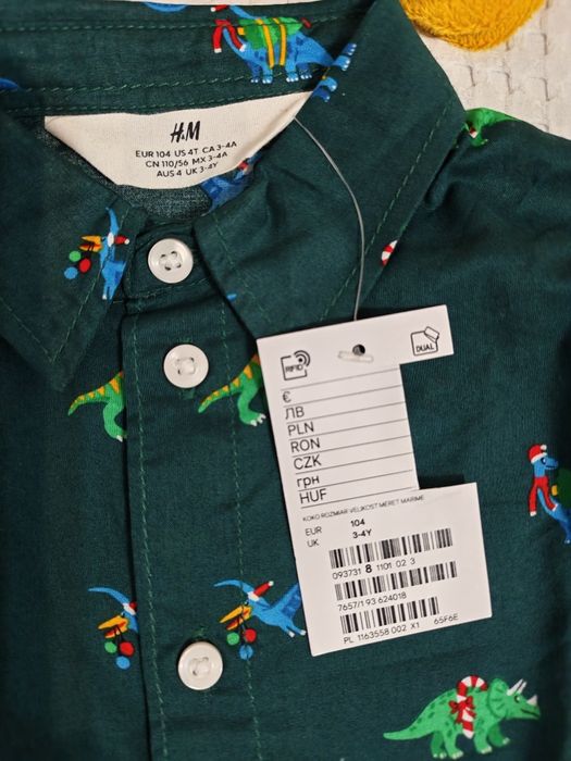 NOI! - 2 camasi H&M - nr 92 și 104