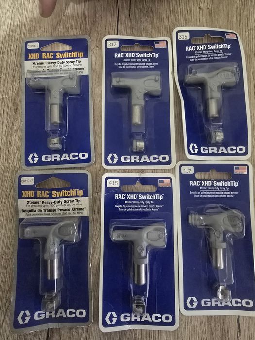 Lot echipamente GRACO- XTR 7+ pistol AIrless+ duze originale+filtre.