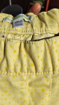 Blugi jeans nr 138 9 10 ani fete fetite galben stele stelute skinny