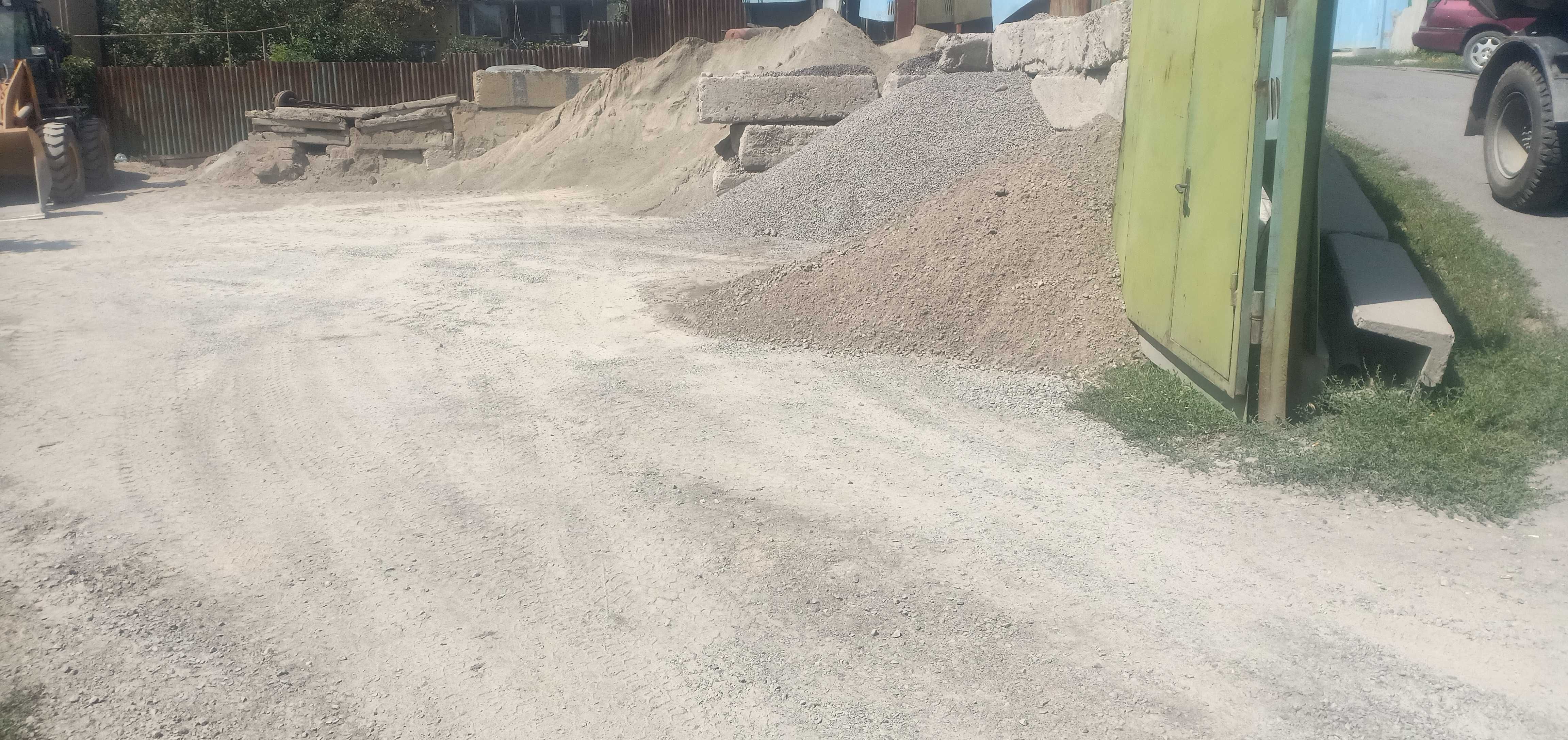 отсев, песок, щебень, сникерс вывоз строительного мусора, Алматы