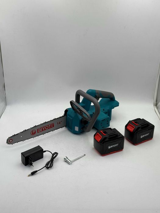 Аккумуляторная цепная пила BIYOTI BYT-225 (14 дюям, 20 В, 5 А·ч)