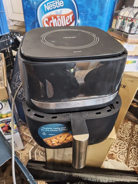 Нов Air fryer Cecotec advance precision 1700W 5.5L  с везна на капака